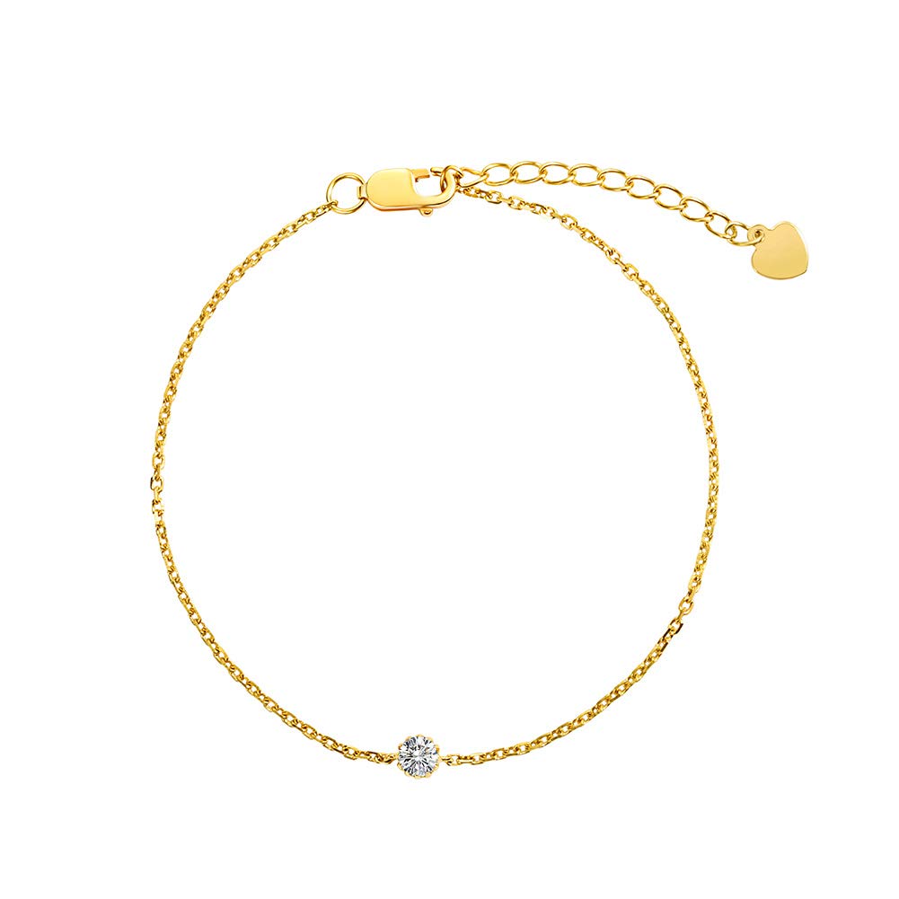 

FANCIME Natural Diamond Bracelet for K18 April 18K Gift Women, Gold, Birthstone, Gold, Mother s Day, Christmas, Birthday, Anniversary, Present,