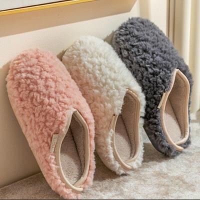 Public Winter Fur Slippers, Cold-weather Fur Slippers, Noise-canceling Room Shoes