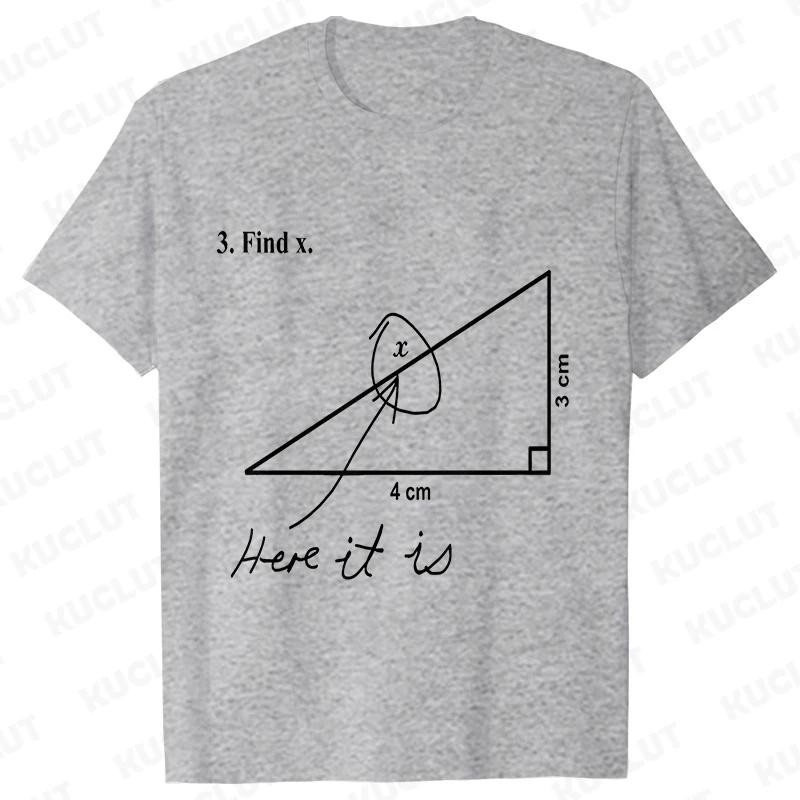 I Love Math Formula Men's T-shirts Street Wear Clothes Short Sleeve Funny Design Y2k Tops Sportwear Casual Vintage Classic Tees