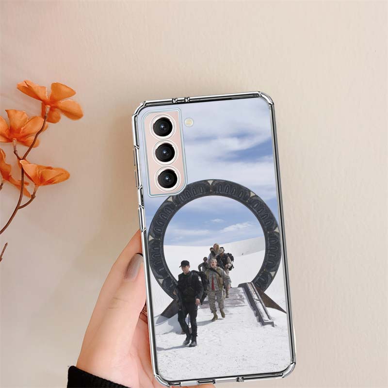 Stargate Atlantis Phone Case For Samsung S24 FE Galaxy S22 S25 Ultra S25 Edge S21 S23 FE S20 S10 Plus Cover Shell Coque Clear Si