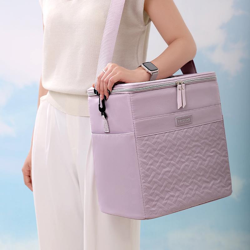 New Insulated Bag Large Capacity Outdoor Handheld Lunch Bag Crossbody Lunch Bag Picnic Camping Cooler Bag