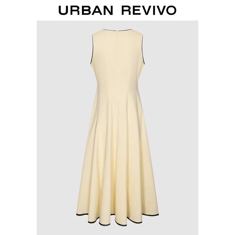 UR2026 Women's Color-block Sleeveless Maxi Dress
