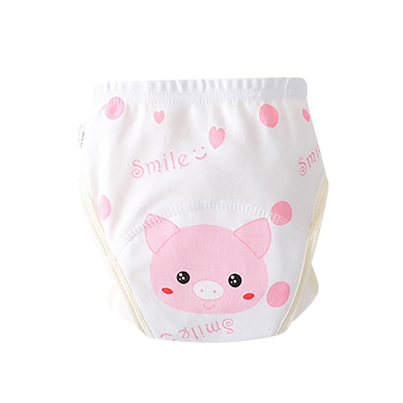 

Симпатичные детские водонепроницаемые и герметичные подгузники с героями мультфильмов, детские обучающие штаны 80 розовый