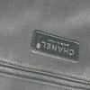 CHANEL 2.55 metal fittings Double Chain Shoulder Bag Nylon canvas Black/White