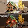 Mountain Hut Building Blocks Autumn Mountain Architecture Assembly Model Decoration Toys Collection Children's Birthday Gifts