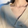 Chic Minimalist Fishtail Collarbone Chain Necklace Delicate Summer Daily Wear Pendant For Women