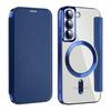 Card Holder Phone Case for Samsung Galaxy S22 5G Compatible with MagSafe Leather+TPU RFID Blocking Phone Cover