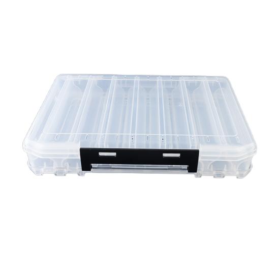 10/14/16 Grids Takle Box Fiske lokkebeholder med håndtak Gjennomsiktig design Multi-rom Kompakt størrelse bærbar fiskeagn oppbevaringsveske