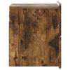 Wall Mounted Nightstand Smoked Oak 33 x 34.5 x 43 cm