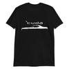 Hemi Cuda Muscle Car Silhouette Classic Car Barracuda Short-Sleeve T-Shirt