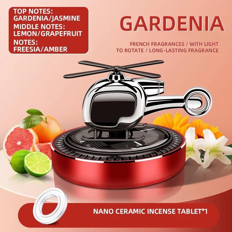 1PCS Car Air Freshener Helicopter Perfume Solar Fresh Vent Air Aromatherapy Interior Cars Auto Accessories