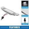 Car 6000K White LED License Plate Light Assembly 4805846AB 3528SMD for Dodge Charger 2006-2014 ABS Clear