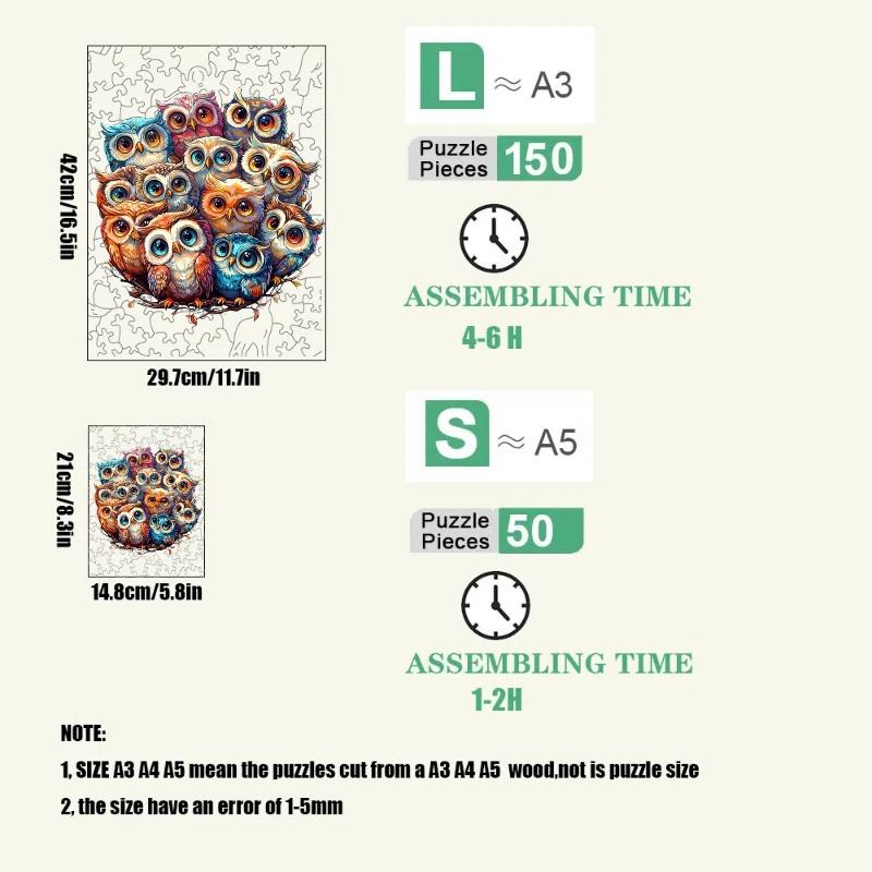 Jigsaw Puzzle Mysterious Animal Puzzles Dog Puzzles Present Designed for Adult Children Instructive Fabulous Present Interactive Games Wooden