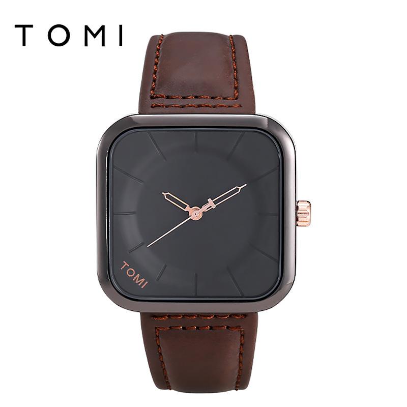 [] Tomi Temi Fashion Simple Quartz Watch Belt Watch Men'S Watch Women'S Watch