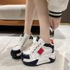 Fashion 10CM Women High Platform Sneakers New Autumn Breathable Chunky Dad Casual Shoes Thick Sole Trainers Leather Sneakers Woman