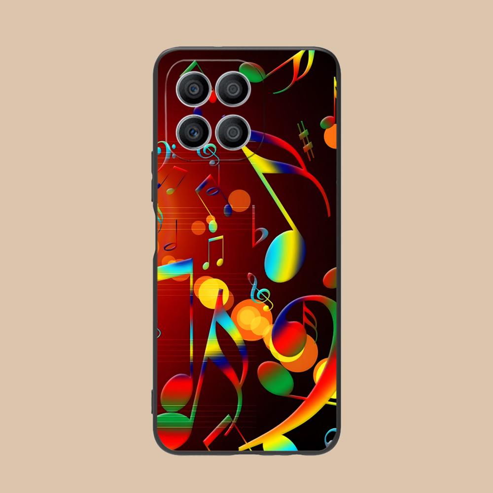 

Musical Note Staff Mobile Phone Case for Honor 90 80 70 60 50 30 20 10 9 8 7 Pro S SE Lite 5G Colorful Printing Cover Cellphones Honor 90