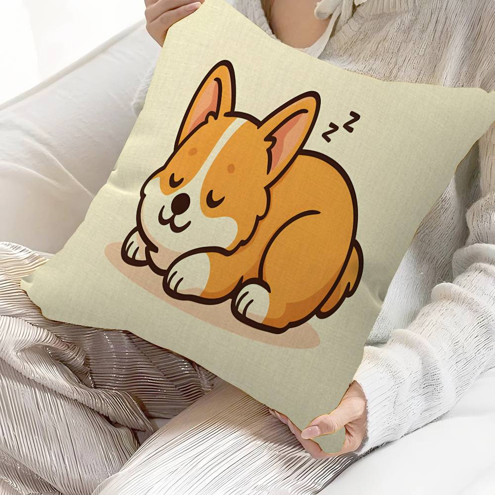 Cute Dog Pillow Anime Pillow Sofa Bed Head Pillow Cover Cushion Cover 45x45 cm Fashion