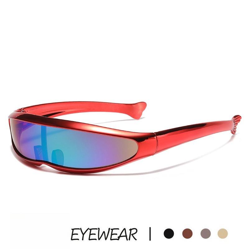 Futuristic Cool Personalized Electroplated Sunglasses Women Men   Steampunk Goggles Rave Party Glasses   Uv400