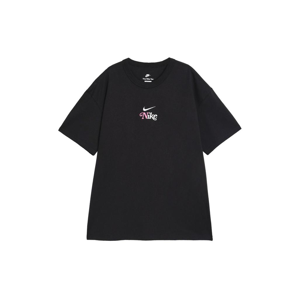 Nike Sportswear Premium Essentials Logo Print Crew Neck Short Sleeve T-Shirt Men Tops Black HM4454010