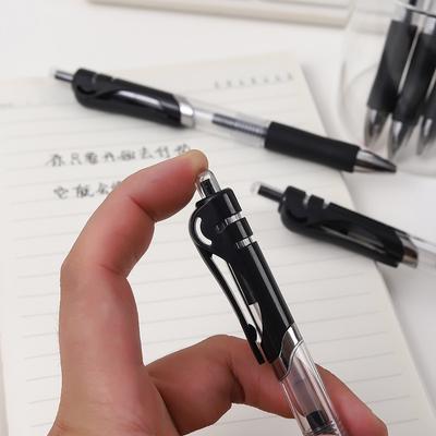 Bolígrafo de Presión Bolígrafo de Gel Reemplazable Set 0.5mm Negro/rojo/azul Bolígrafo de Punta Redonda de Gran Capacidad Material de Oficina Escolar Bolígrafo de Firma