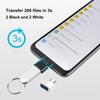 USB C to USB Adapter 4 Pack, USB Female to USB C Male OTG Adapter, USB Type C Adapter Compatible with MacBook Pro, Samsung Galaxy, Type-C Phones,