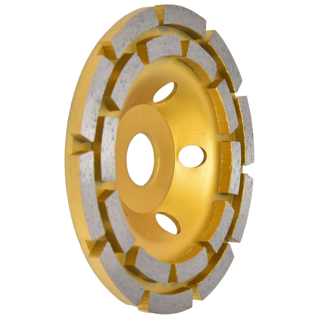 Diamond Cup Grinding Wheel Double Row Concrete Grinding Wheels for Granite Stone Marble125mm