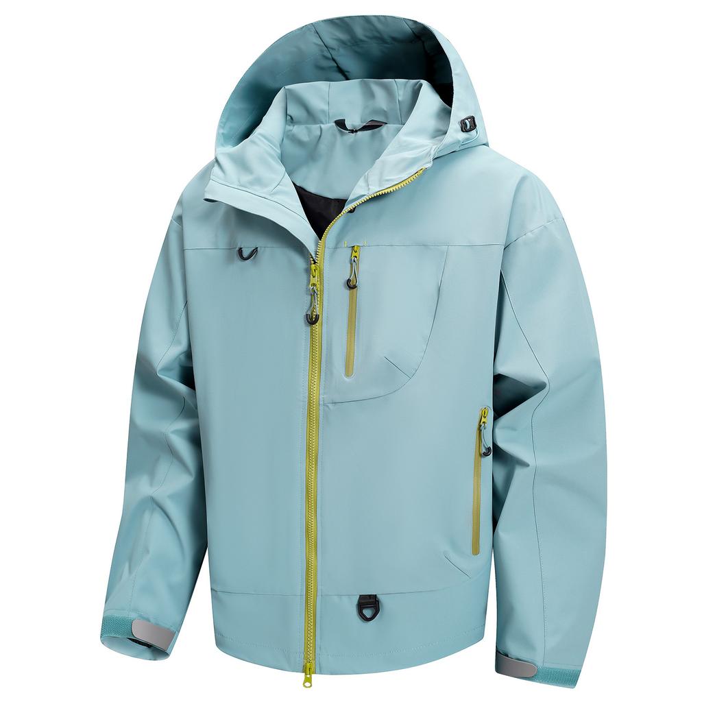 Men's Hooded Zipper Outdoor Mountaineering Jacket Couple Loose Casual Jacket