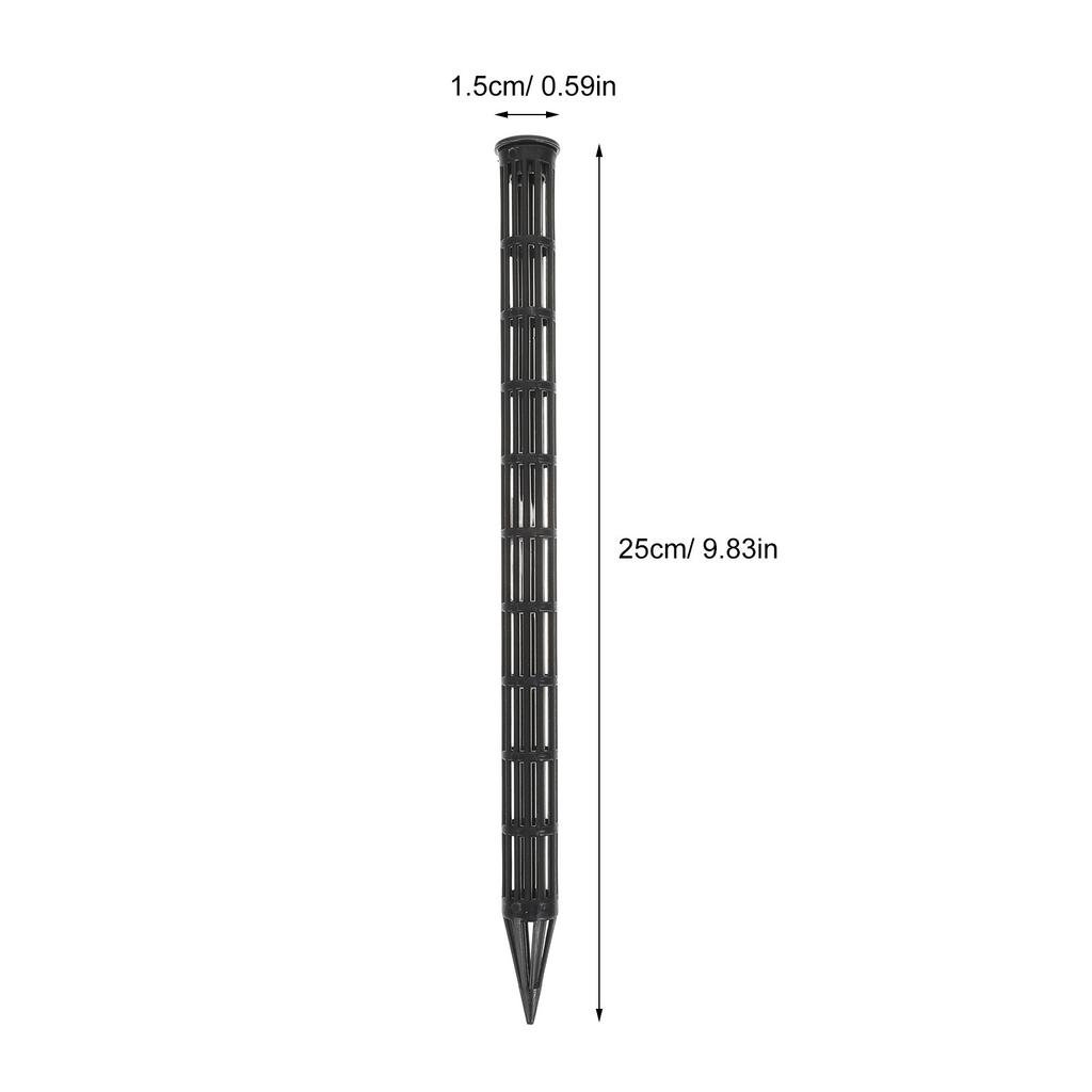 30Pcs Extended Root Aeration Tubes 9.8 Inch Plastic Ventilation Plant Stakes for Anti Root Rot Soil Aeration Drainage