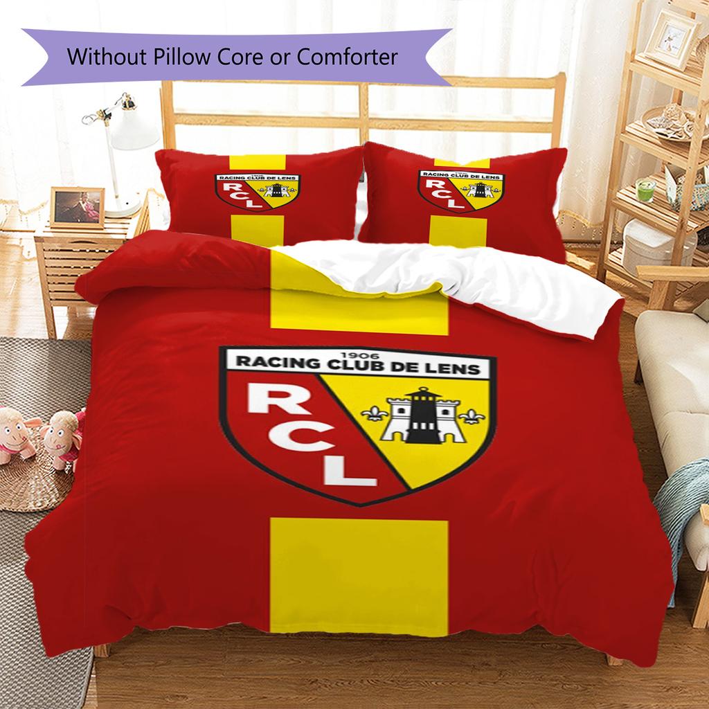 Set Biancheria da Letto con Fantasia a Lenti RC Copripiumino Federa Decorazione per la Casa Regalo (1 * copripiumino + 2 * federa, senza nucleo)