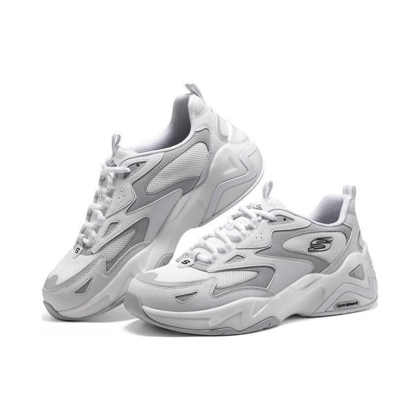 Skechers DLites Hyper Burst Sneaker 'Grey White' Women's 896259-WGY