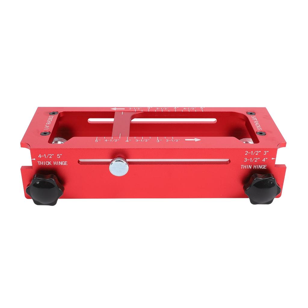 Door Hinge Jig Lock Installation Kit Hole Drilling Set Aluminum Alloy Router Template Mortising 2.5 5in Square 1 4in 5