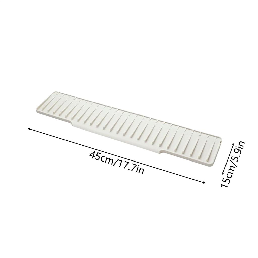 Silicone Faucet Drip Mat Fast Drying Sink Splash Guard Waterproof Countertop Protector Pad for Kitchen Bathroom Bar Easy Clean