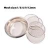 Replaceable Mesh Garden Soil Sieve 1/3/6/9/12mm Mesh Hole Stainless Steel Soil Filter Soil/Sand/Gravel/Planting Soil Round Sieve