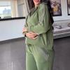 2024 Euro-American Autumn/Winter Casual Long Sleeve Sweatshirt & Pants Set