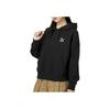 Puma Logo Embroidered Breathable Loose Hoodie Women Hoodies Black 624679-01
