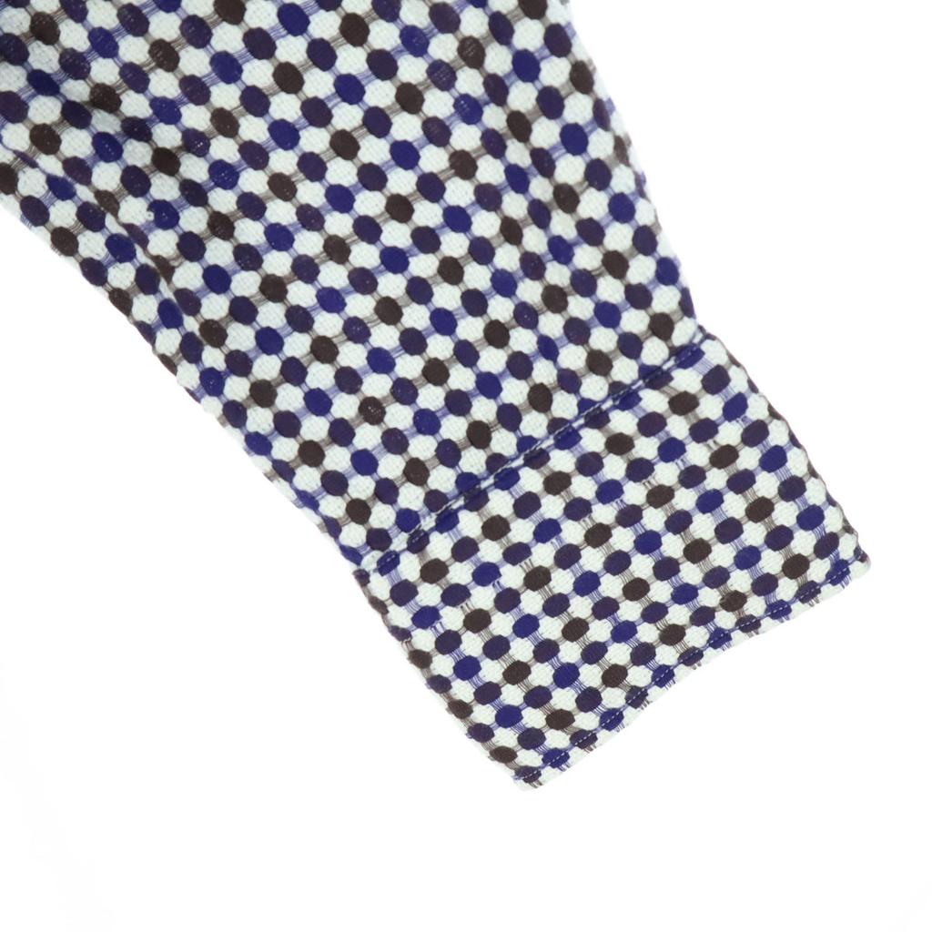 giannetta Overall handle Long sleeve Shawl collar shirt Navy system Women Used