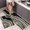 1Pcs Anti Fatigue Kitchen Rugs, OneHouse Marble Print Waterproof Non-Slip Thick Cushioned Kitchen Mat Heavy Duty Comfort Standing Mat for Kitchen