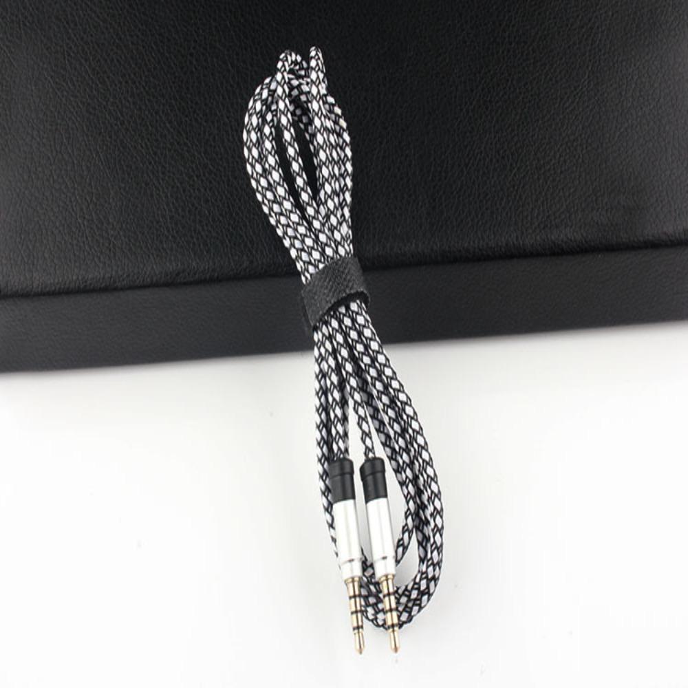 Braid Male To Male Headphone Extension Cord Audio Adapter Cord 3.5mm Audio Cable Car AUX Cable