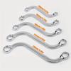 140-240MM Length Double Head Wrench 5Pcs Set Elbow Wrench Auto Tools S-Type Wrench  Auto Repair