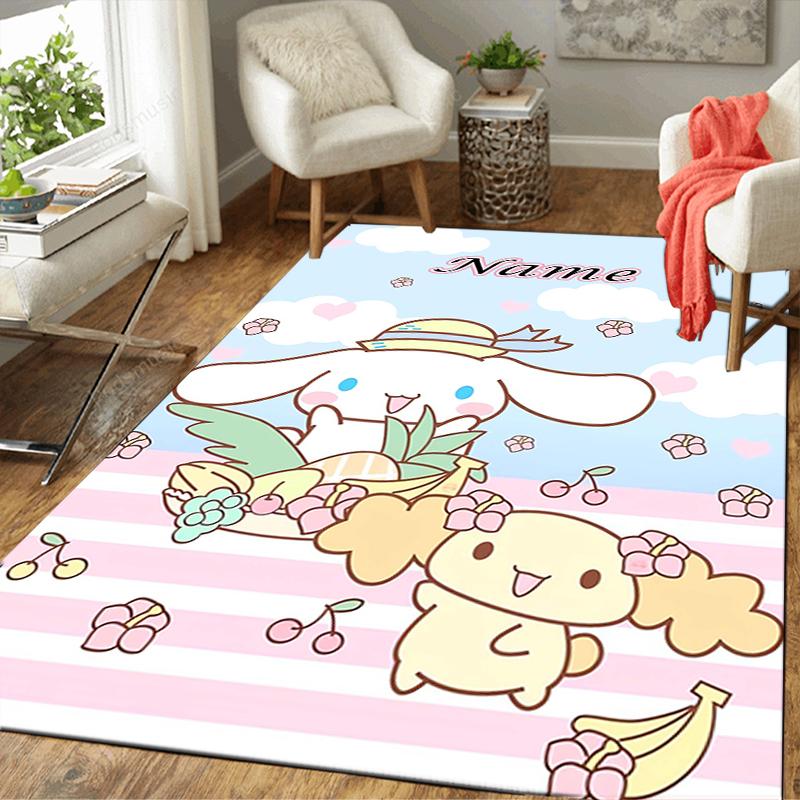 Custom 1Pc Cute Bunny Friends Adventure Rug Office Carpet Indoor Outdoor Entrance Doormat Nonslip Soft And Comfortable Living Room D491521