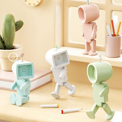 Cartoon Astronaut LED Lampe Kreative Nacht Flacker Form Kostenlose Batteriebetriebene Mini Schreibtischlampe Zimmer