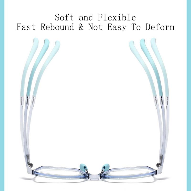 Brand Design Boy Square Large Frame Anti Blue Light Prescription  Myopia Glasses Girls Photochromic Astigmatism Children Eyewear