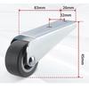 1-10PCS Heavy Duty Upgraded Door Sag Support Roller Black Vertical Adjustment Wheel for Cabinet Sliding Door Hardware