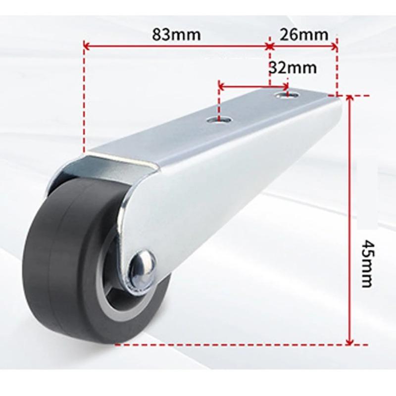 1-10PCS Heavy Duty Upgraded Door Sag Support Roller Black Vertical Adjustment Wheel for Cabinet Sliding Door Hardware