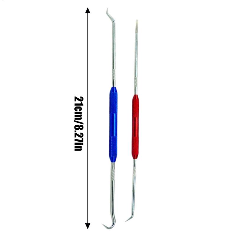 Pick-Werkzeug-Set 2 Stück Präzisions-O-Ring-Entferner Anti-Rutsch-Haken und Pick-Abzieher Entferner Dichtungsring Pick-Werkzeug-Set Zubehör