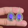 Charoite Earring Natural Gemstone Earrings Vintage Earring Latest Design Jewelry 925 Sterling Silver Earring Handmade Earring Gifts For Wife