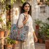 Shoulder Bag Usalover925 Blue Quilted Cotton Floral Print Shoulder Bags 54