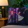 Nutcracker Soldier Christmas Pillow Case Plush Fabric Soft Double Sided Print Home Sofa High Quality Cushion Cover Throw