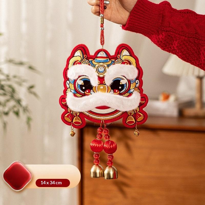 Horse Year Door Adornment Chinese Spring Festival Lion Dance DIY Decorative Hangings