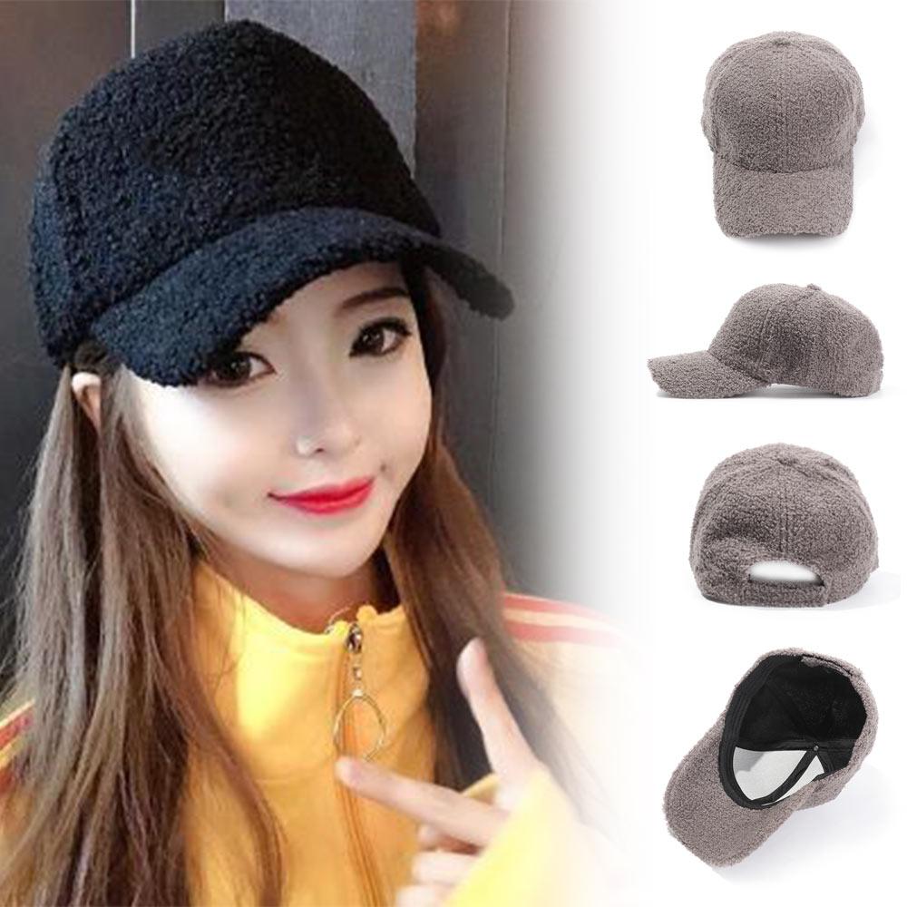 Women Men Street Sports Wool Baseball Cap Hip Hop Cap Peaked Hat